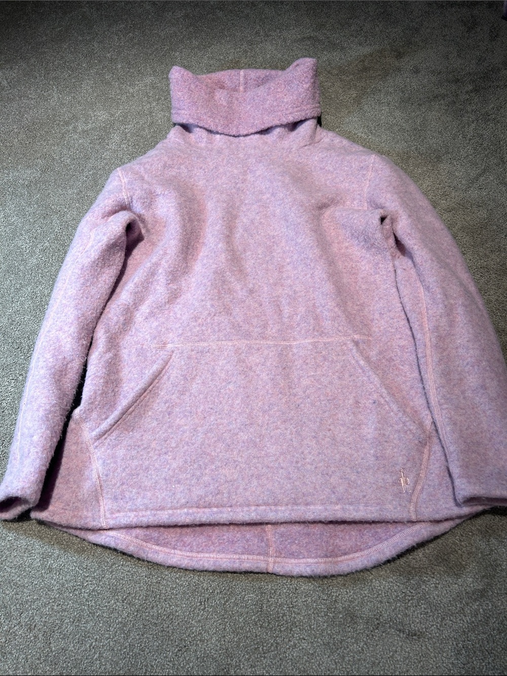 Smartwool Lavender/Pink Cowl Neck Pullover Sweater